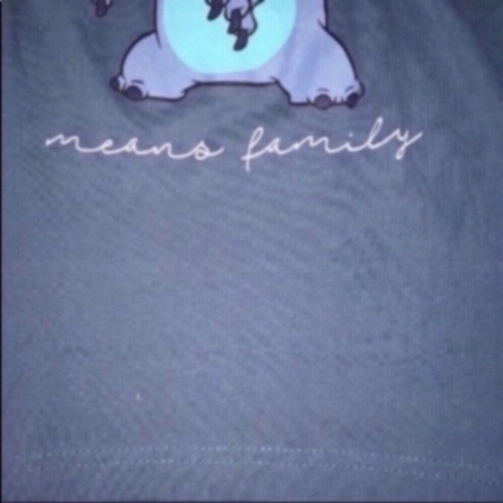 Disney Stitch Ohana Blue Tee - Picture 3 of 4